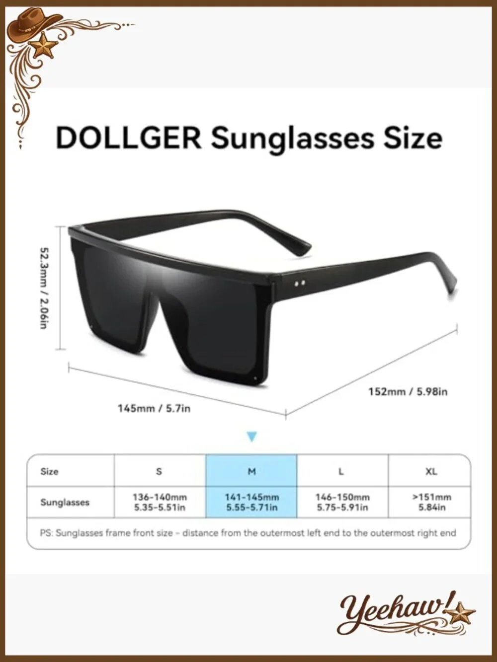 Oversized Square Sunglasses UV400 Protection Flat Top Retro Style Unisex - Picture 6 of 7